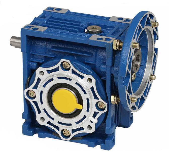 鋁殼蝸輪蝸桿減速機 藍色